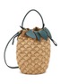 Main View - Click To Enlarge - ANYA HINDMARCH - Pineapple Raffia Eco Leather Crossbody Bucket Bag
