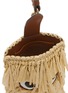 Detail View - Click To Enlarge - ANYA HINDMARCH - Shag Eyes Raffia Leather Sunglasses Holder