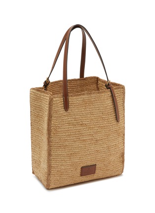 Detail View - Click To Enlarge - ANYA HINDMARCH - Eyes Natural Raffia Tote