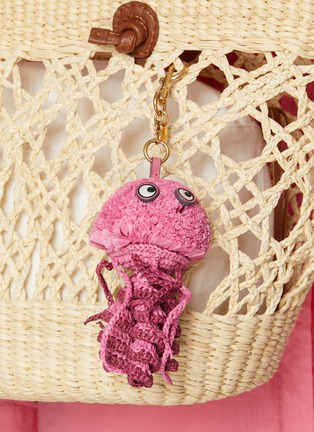Front View - Click To Enlarge - ANYA HINDMARCH - Jellyfish Raffia Eco Leather Charm