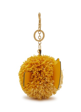 Detail View - Click To Enlarge - ANYA HINDMARCH - Blowfish Raffia Eco Leather Charm