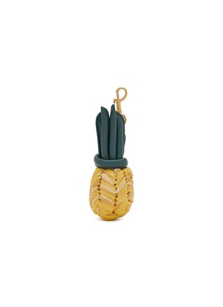 Main View - Click To Enlarge - ANYA HINDMARCH - Woven Raffia Leather Pineapple Charm