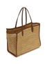 Detail View - Click To Enlarge - ANYA HINDMARCH - Raffia Eco Leather Pocket Tote