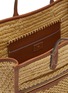 Detail View - Click To Enlarge - ANYA HINDMARCH - Raffia Eco Leather Pocket Tote