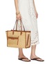 Figure View - Click To Enlarge - ANYA HINDMARCH - Raffia Eco Leather Pocket Tote