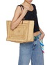 Figure View - Click To Enlarge - ANYA HINDMARCH - E/W Bow Natural Raffia Tote