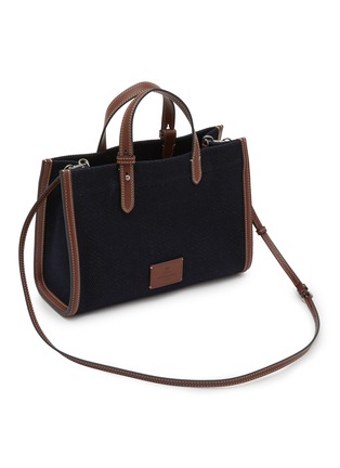 Detail View - Click To Enlarge - ANYA HINDMARCH - Mini Eyes Cotton Eco Leather E/W Tote