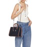 Figure View - Click To Enlarge - ANYA HINDMARCH - Mini Eyes Cotton Eco Leather E/W Tote
