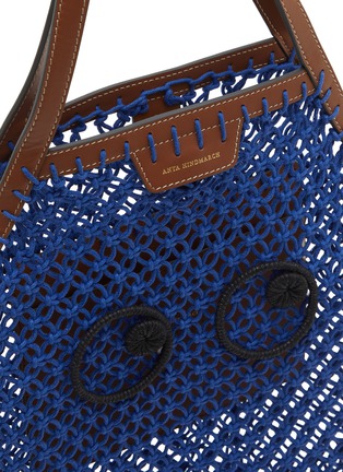 Detail View - Click To Enlarge - ANYA HINDMARCH - Eyes Macramé Fringe Tote