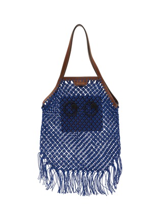 Main View - Click To Enlarge - ANYA HINDMARCH - Eyes Macramé Fringe Tote