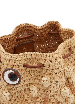 Detail View - Click To Enlarge - ANYA HINDMARCH - Blowfish Raffia Crossbody Bag