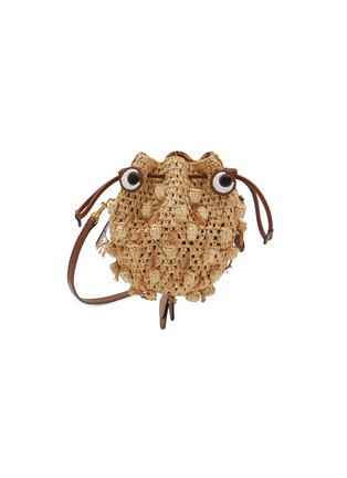 Main View - Click To Enlarge - ANYA HINDMARCH - Blowfish Raffia Crossbody Bag