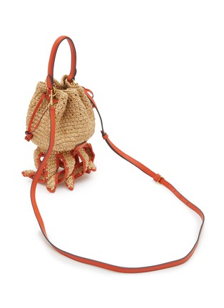 Detail View - Click To Enlarge - ANYA HINDMARCH - Octopus Raffia Eco Leather Crossbody Bag