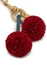 Detail View - Click To Enlarge - ANYA HINDMARCH - Cherries Raffia Leather Charm