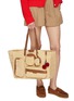 Figure View - Click To Enlarge - ANYA HINDMARCH - Cherries Raffia Leather Charm