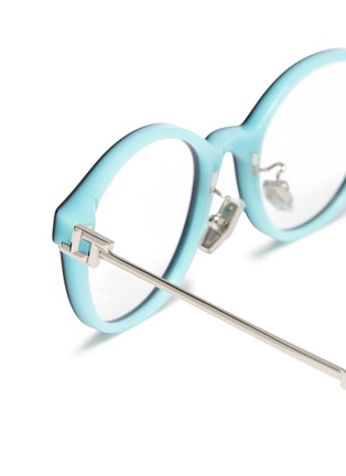 Detail View - Click To Enlarge - TIFFANY - Metal Acetate Round Optical Glasses