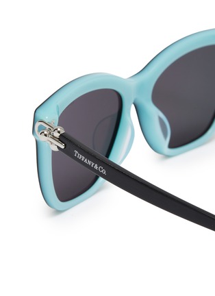 Detail View - Click To Enlarge - TIFFANY - Metal Acetate Square Sunglasses
