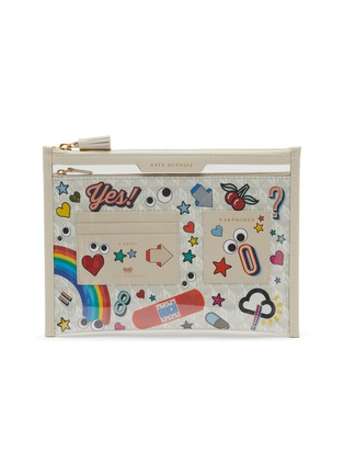 Main View - Click To Enlarge - ANYA HINDMARCH - All Over Stickers Safe Deposit Case