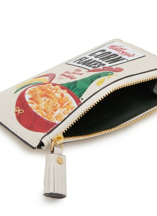 Detail View - Click To Enlarge - ANYA HINDMARCH - Cornflakes Leather Zip Card Case