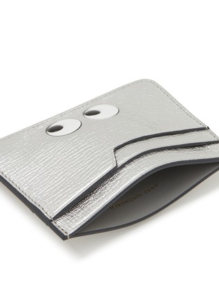 Detail View - Click To Enlarge - ANYA HINDMARCH - Eyes Metallic Leather Card Case