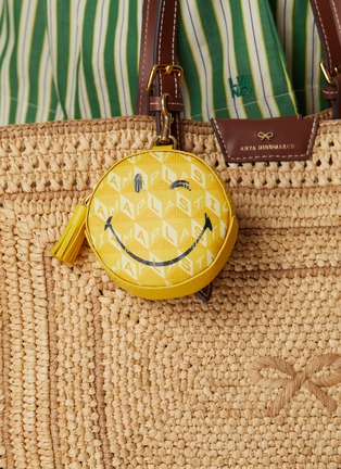 Front View - Click To Enlarge - ANYA HINDMARCH - Wink Ear Canvas Pods Pouch