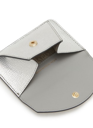 Detail View - Click To Enlarge - ANYA HINDMARCH - Eyes MagSafe Metallic Leather Envelope Card Case