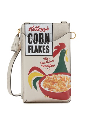 Main View - Click To Enlarge - ANYA HINDMARCH - Anya Brands Cornflakes Leather Phone Pouch