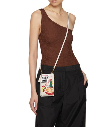 Figure View - Click To Enlarge - ANYA HINDMARCH - Anya Brands Cornflakes Leather Phone Pouch