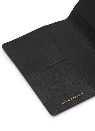 Detail View - Click To Enlarge - ANYA HINDMARCH - Eyes Leather Passport Case