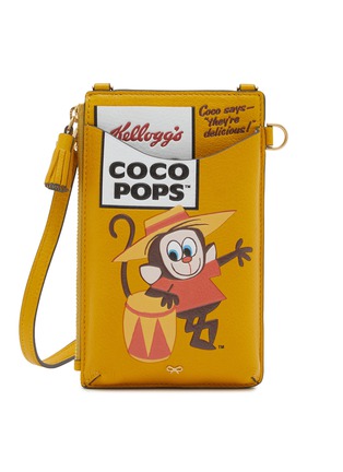 Main View - Click To Enlarge - ANYA HINDMARCH - Anya Brands Coco Pops Leather Phone Pouch