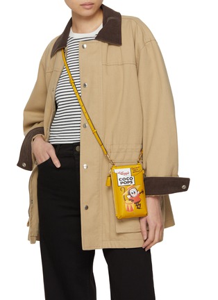 Figure View - Click To Enlarge - ANYA HINDMARCH - Anya Brands Coco Pops Leather Phone Pouch
