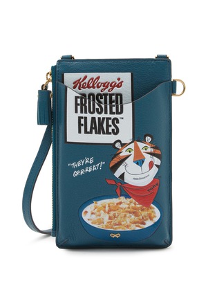 Main View - Click To Enlarge - ANYA HINDMARCH - Anya Brands Frosted Flakes Leather Phone Pouch