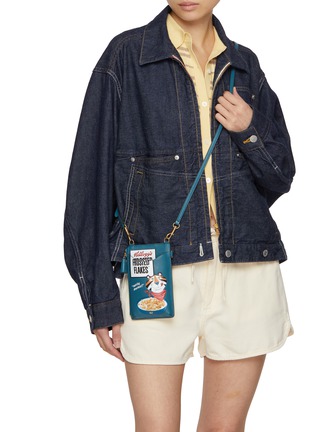 Figure View - Click To Enlarge - ANYA HINDMARCH - Anya Brands Frosted Flakes Leather Phone Pouch