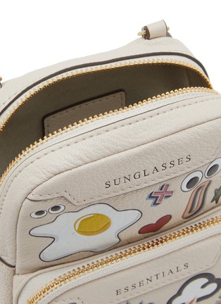 Detail View - Click To Enlarge - ANYA HINDMARCH - All Over Stickers Essential Leather Crossbody Pouch
