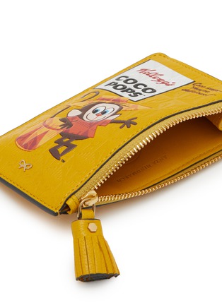 Detail View - Click To Enlarge - ANYA HINDMARCH - Coco Pops Leather Zip Card Case