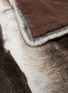 Detail View - Click To Enlarge - LAGOM - Rabbit Fur Throw Blanket — Natural Grey