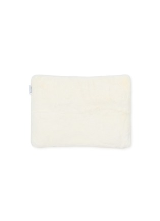 Main View - Click To Enlarge - LAGOM - Rabbit Fur Cushion — White