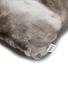 Detail View - Click To Enlarge - LAGOM - Rabbit Fur Cushion — Natural Grey
