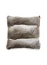 LAGOM Rabbit Fur Cushion — Natural Grey