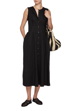 Figure View - Click To Enlarge - KIKA VARGAS - Mette Sleeveless Midi Dress