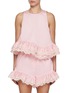 Main View - Click To Enlarge - KIKA VARGAS - Li Cotton Blend Ruffle Top