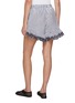 Back View - Click To Enlarge - KIKA VARGAS - Frida Striped Lace Trim Shorts