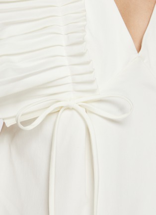  - KIKA VARGAS - Francine Ruffle V-Neck Mini Dress