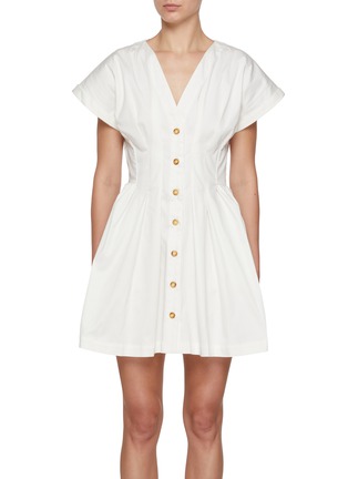 Main View - Click To Enlarge - KIKA VARGAS - Billie Buttoned Dress