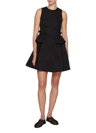Figure View - Click To Enlarge - KIKA VARGAS - Garbriela Sleeveless Peplum Mini Dress