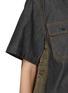  - SACAI - Hybrid Back Dark Wash Denim Shirt