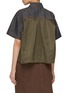 Back View - Click To Enlarge - SACAI - Hybrid Back Dark Wash Denim Shirt
