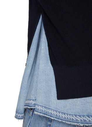  - SACAI - Hybrid Knit Light Wash Sweater