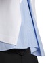  - SACAI - Hybrid Striped Cotton Poplin T-Shirt