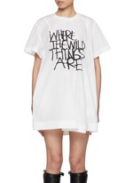 SACAI | Where The Wild Things Are Panelled T-shirt Dress